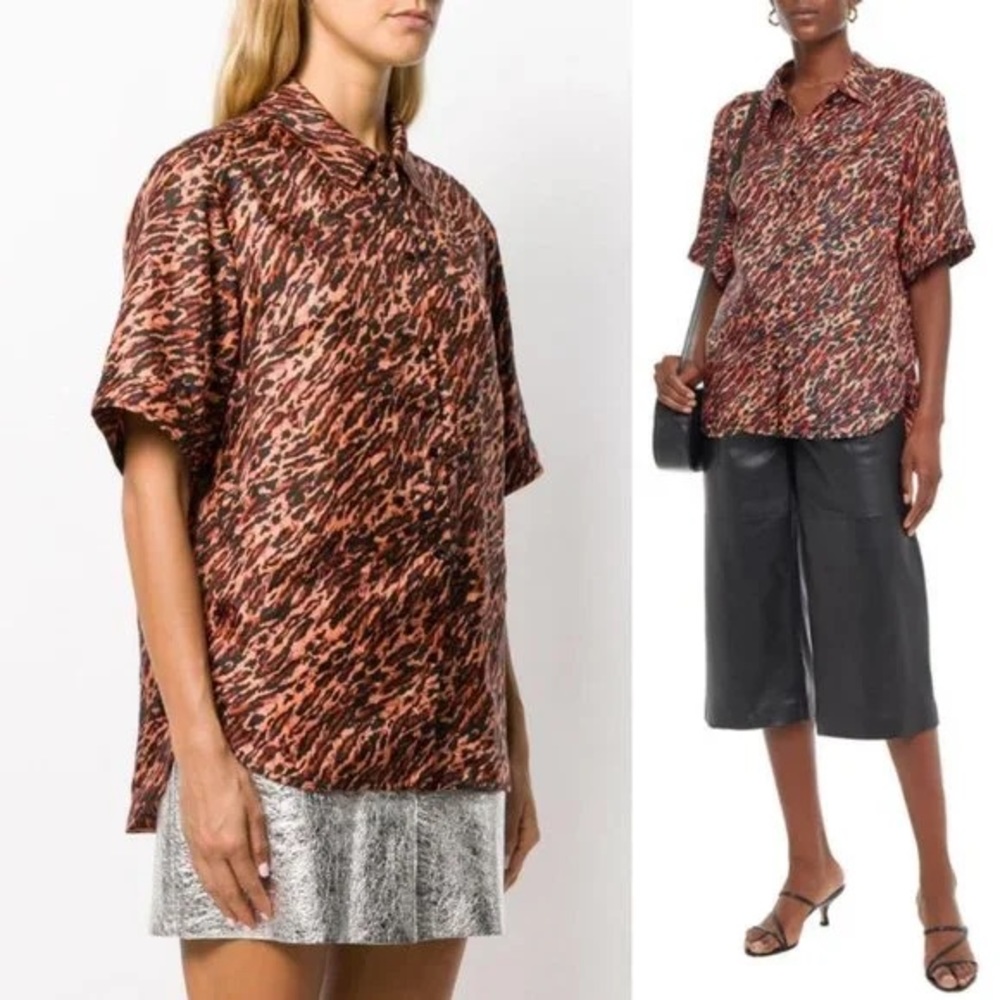 SANDRO 100% Silk Shirt
